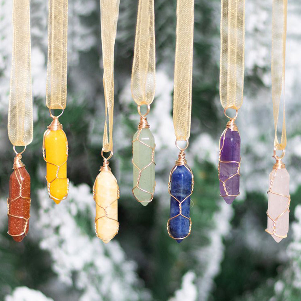 Gorgeous Crystals | Set of 7 Hanging Decorations | Presentation Boxed