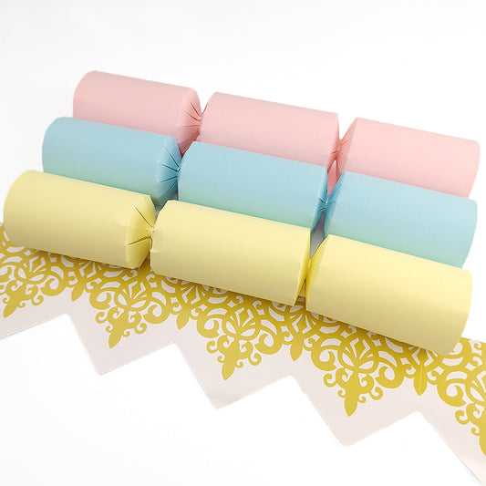 Pastel Tones | Craft Kit to Make 12 Crackers | Recyclable | Cracker Making