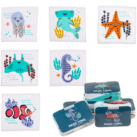 Under the Sea | Magic Expanding Flannel | Single | Little Gift | Cracker Filler