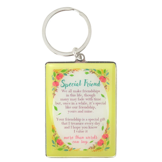 Special Friend | Lovely Verse | Metal Keyring | Mini Gift | Cracker Filler