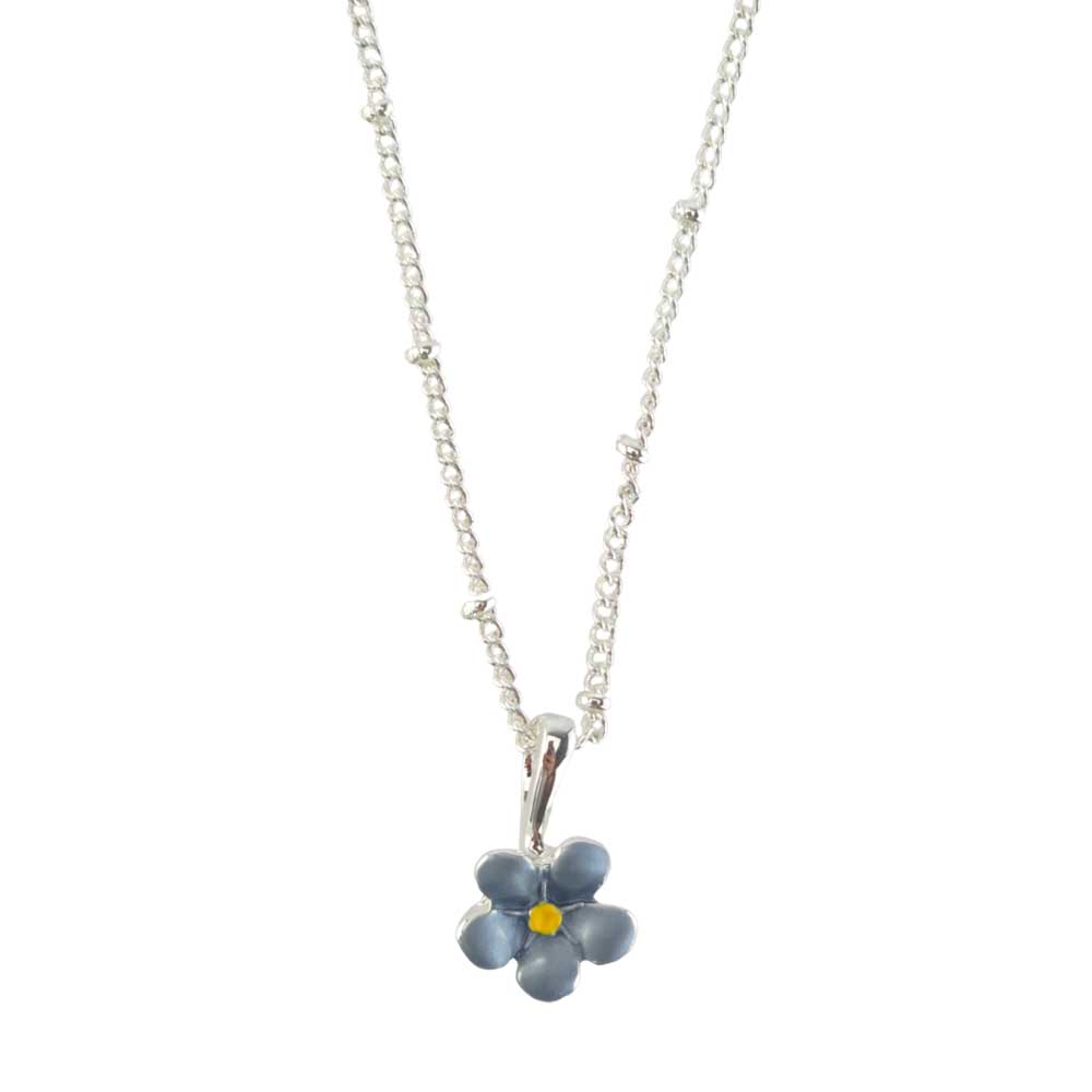 Petit Forget Me Not Necklace | Pendant on Chain | Mini Gift | Cracker Filler