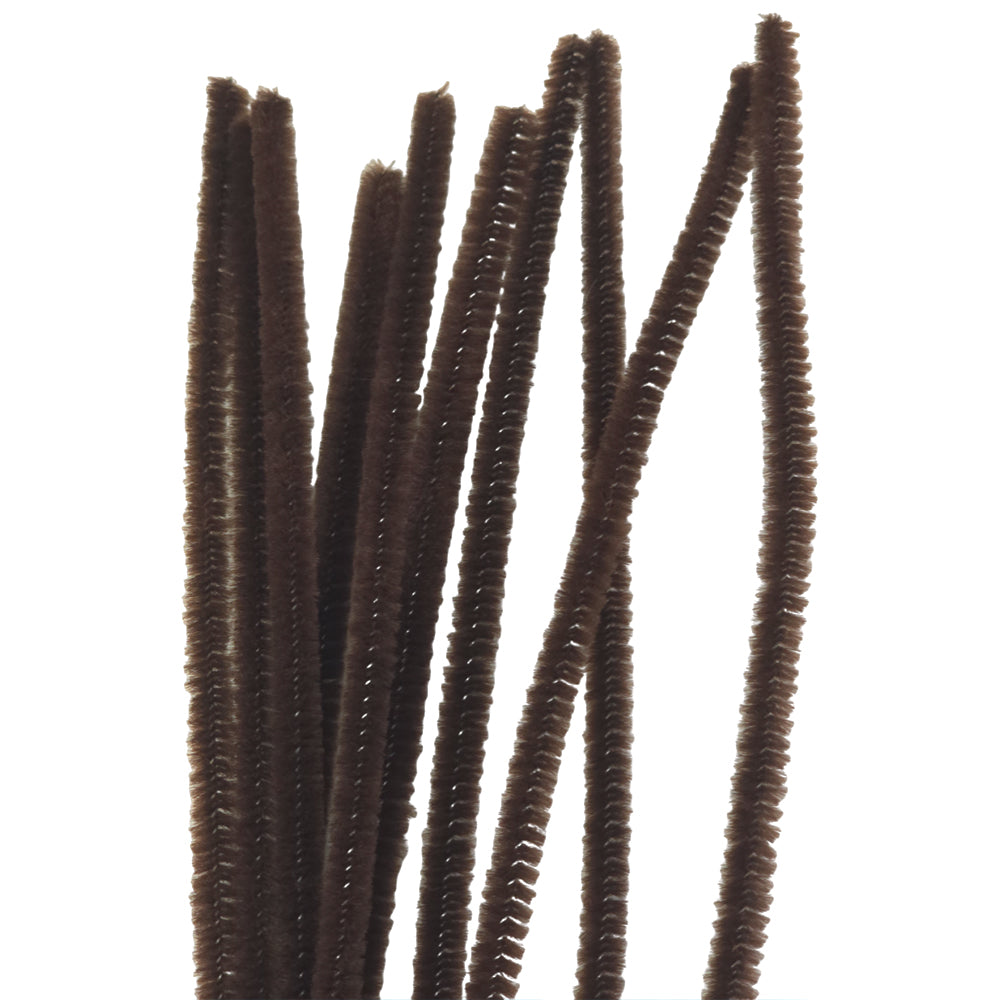 Single Colour | 30cm Craft Pipecleaners | Chenille Stems | 6mm Wide | Pack of 10