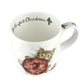 Purrfect Christmas | Royal Worcester Fine Bone China Cat or Kitten Mug | Wrendale Designs