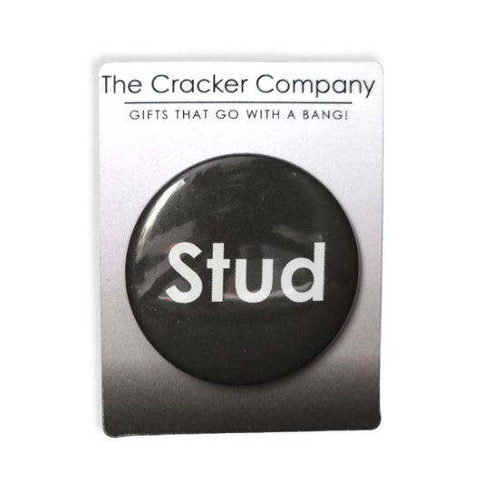 Stud | 38mm Button Pin Badge | Mini Gift | Cracker Filler
