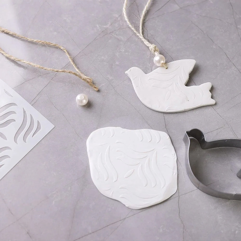 Hanging Doves Clay Ornaments | Makes 3 | Christmas Craft Kit