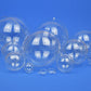 Single 60mm Fillable Two-Part Clear Plastic Christmas Bauble Ornament