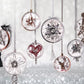 Single 60mm Fillable Two-Part Clear Plastic Christmas Bauble Ornament