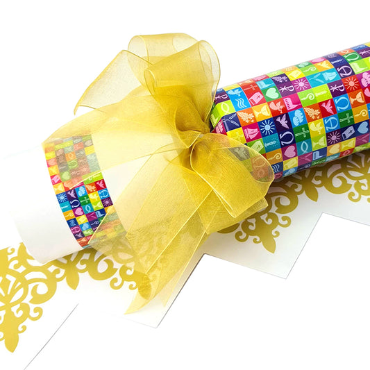 Rainbow Christian | 6 Large Bowtastic Crackers | Make & Fill Your Own
