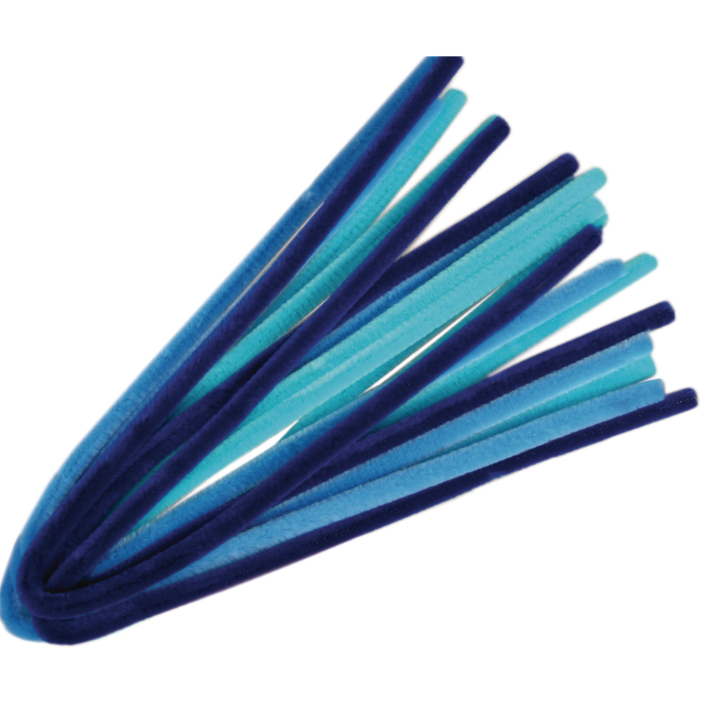 10 Pack 9mm Chunky Extra Long 50cm Pipe Cleaners | Chenille Stems