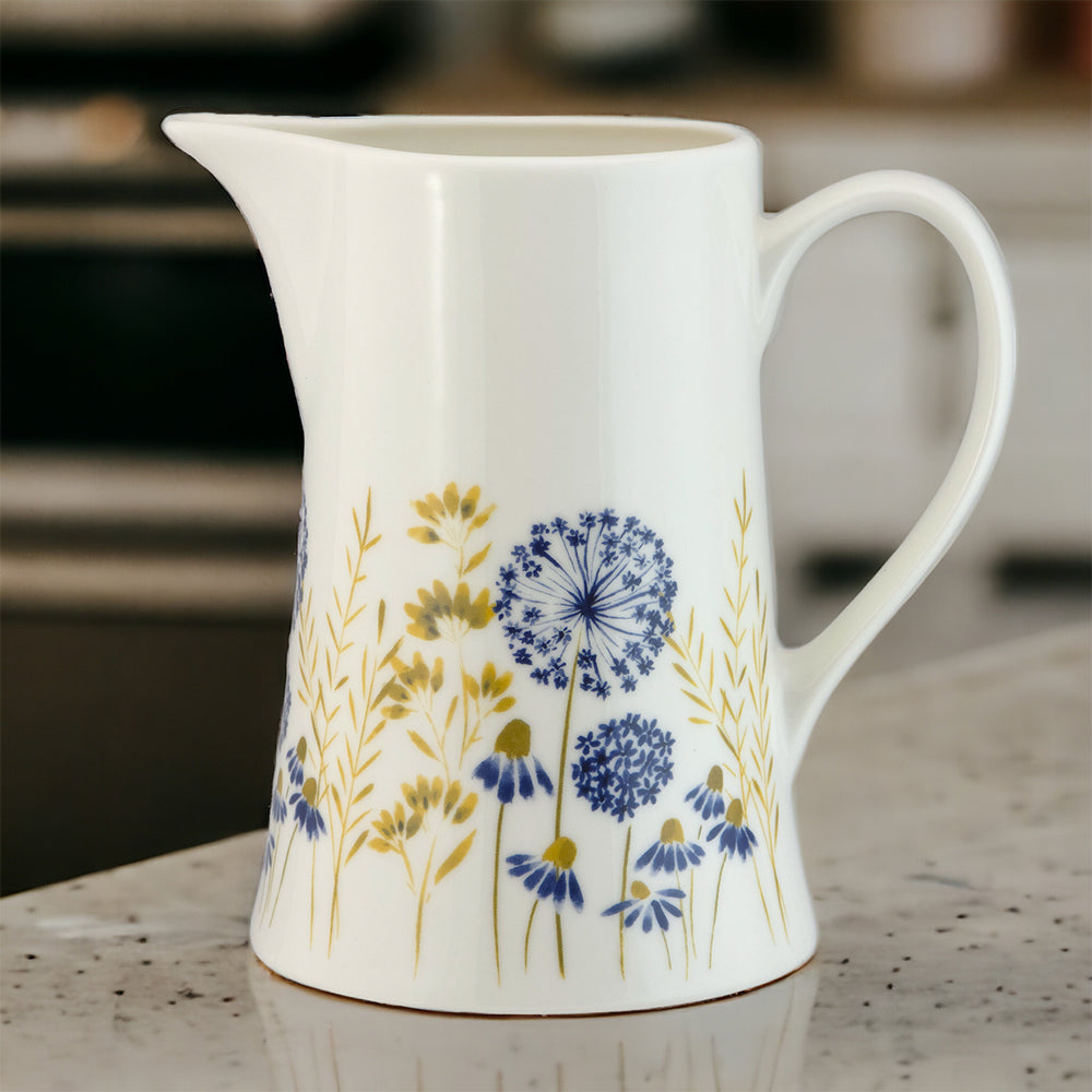 Wild Meadow | Bone China Jug | 15cm Tall | Boxed Gift | Gisela Graham