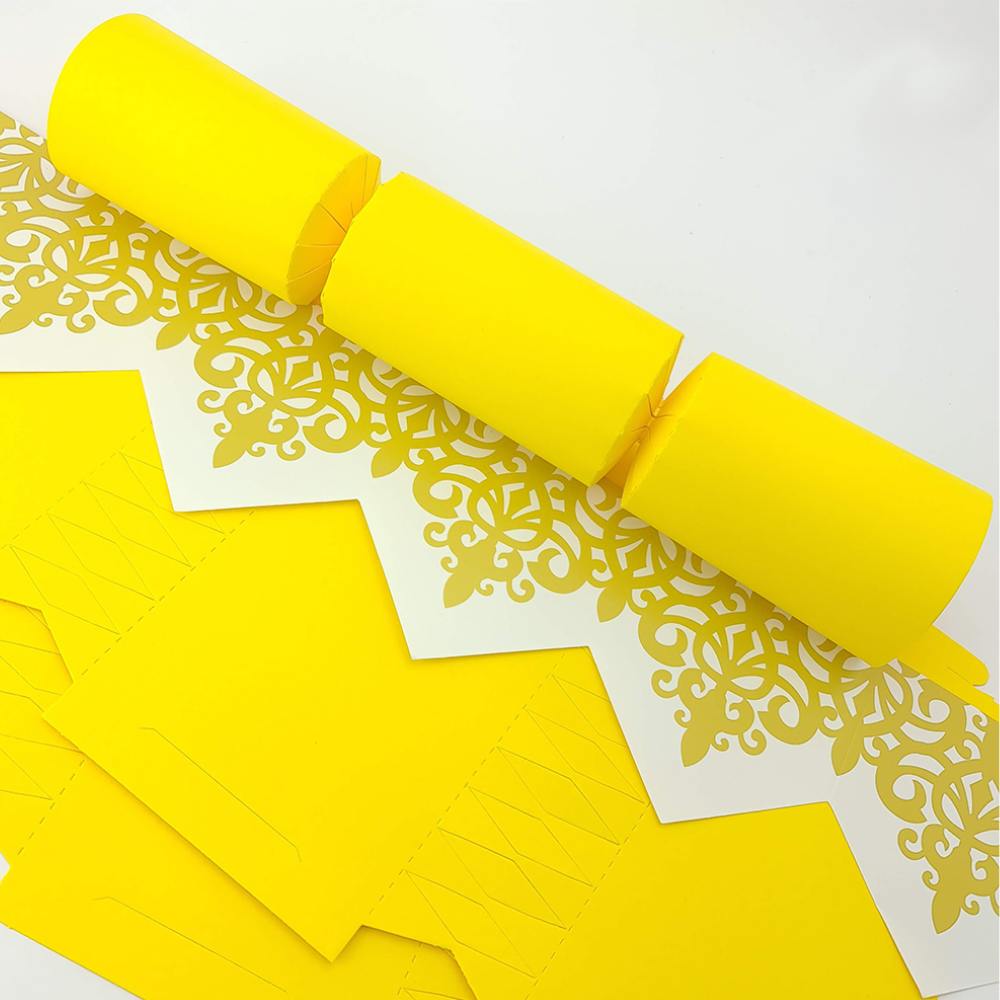 Bright Yellow | Cracker Making DIY Craft Kits | Make Your Own | Eco Recyclable