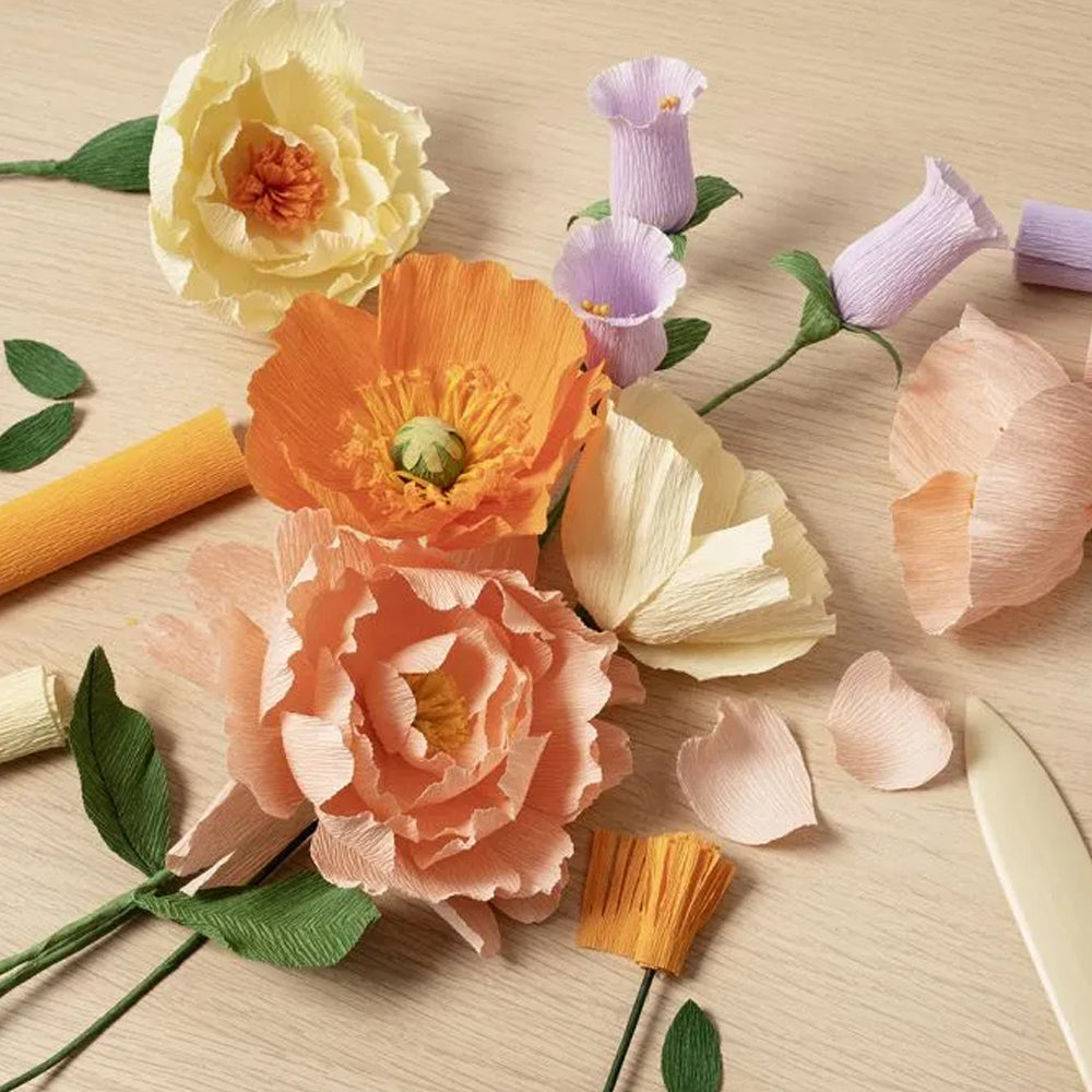 Crepe Paper Flower Making Kit | Adult Craft