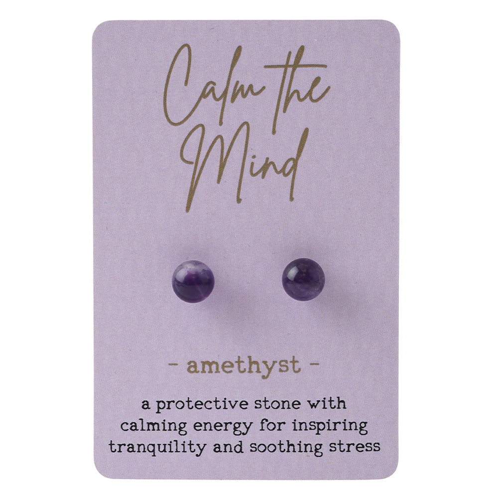 Calm The Mind | Purple Amethyst Earrings | Mini Gift | Cracker Filler