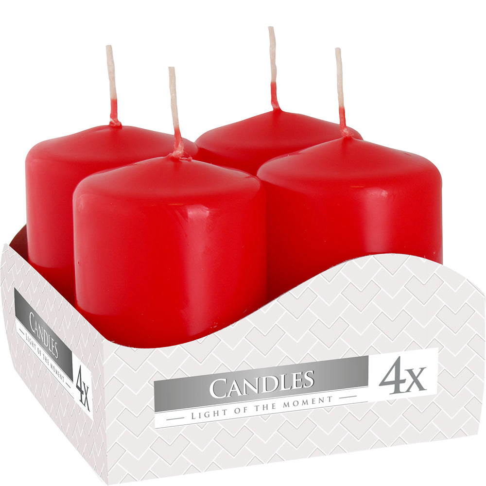 Red | Pillar Candles | Choose 60mm to 250mm Tall