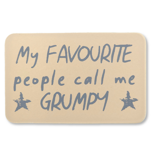 Call Me Grumpy | Printed Tin Magnet | Mini Gift | Cracker Filler