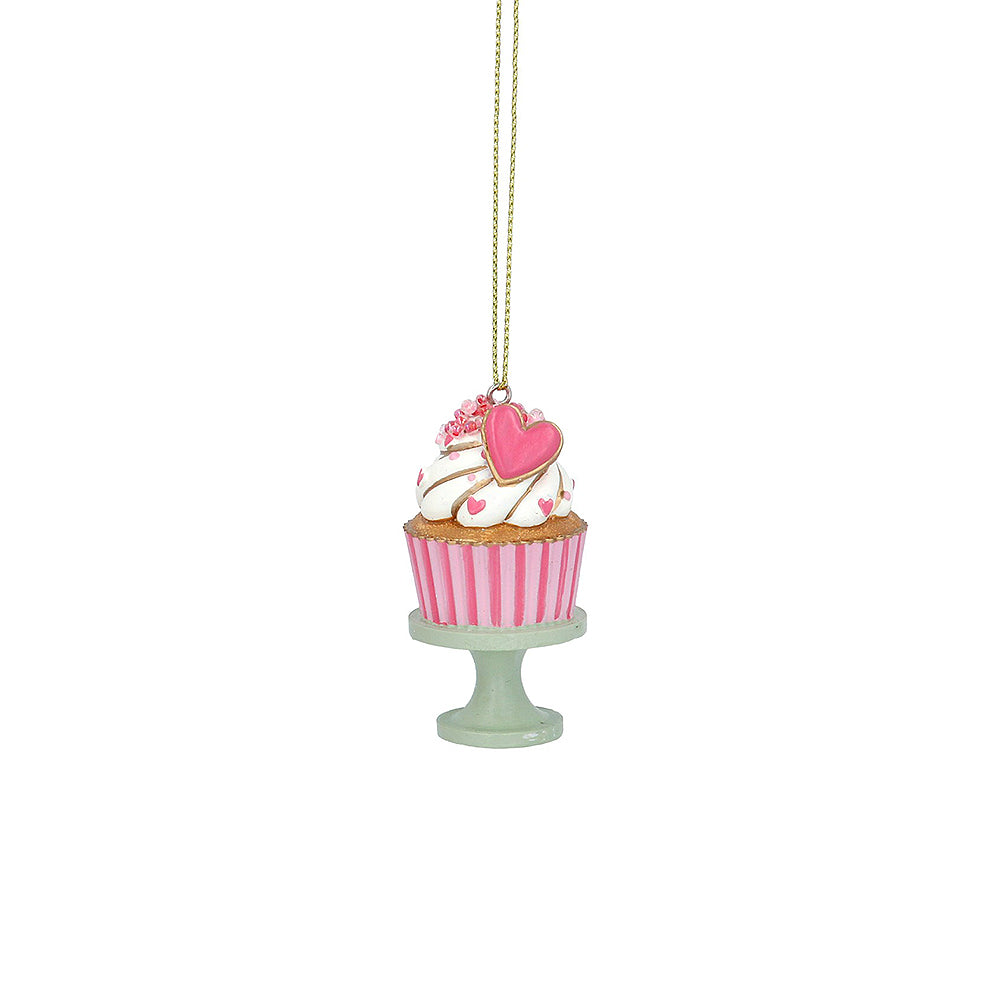 Green Base | Afternoon Tea Cupcake Hanging Ornament | Cracker Filler | Mini Gift