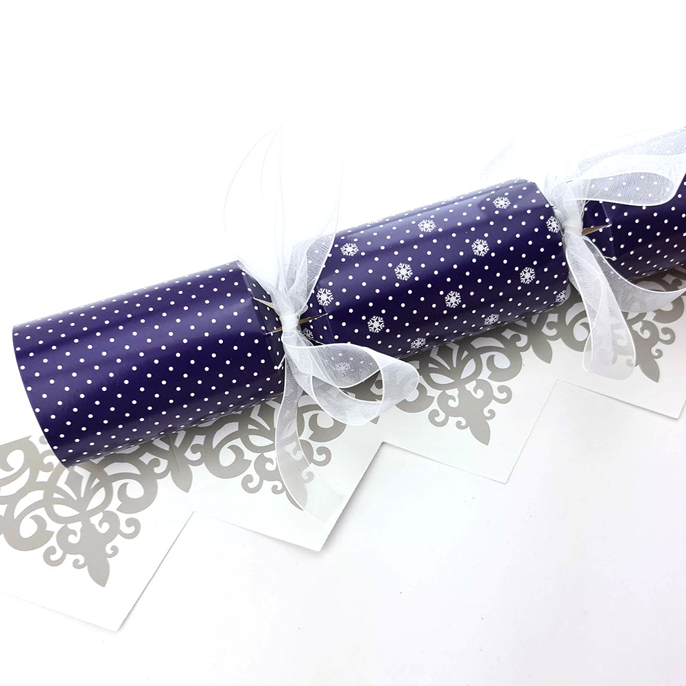 Dotty Snowflake| Christmas Cracker Making Craft Kit | Make & Fill Your Own