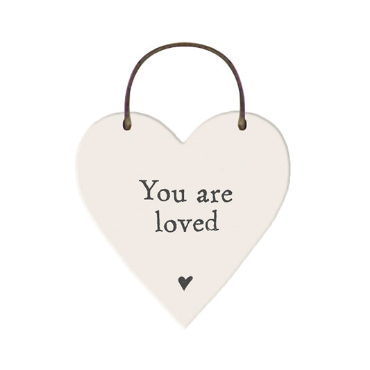 You Are Loved | Little Wooden Hanging Heart | Mini Gift | Cracker Filler