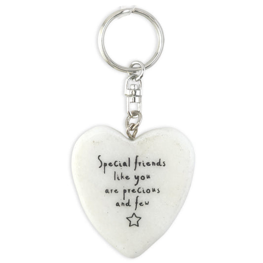 Special Friends Are Precious | Marble Heart Keyring | Mini Gift | Cracker Filler