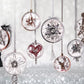 70mm | Single | Two Part Fillable Transparent Plastic Bauble | Christmas Ornament