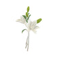 Lily Spray Brooch | Pearlescent White | 6.5cm Long | Mini Gift | Cracker Filler