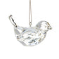 6cm Crystal Effect Bird or Robin Christmas Tree Bauble Ornament | Gisela Graham