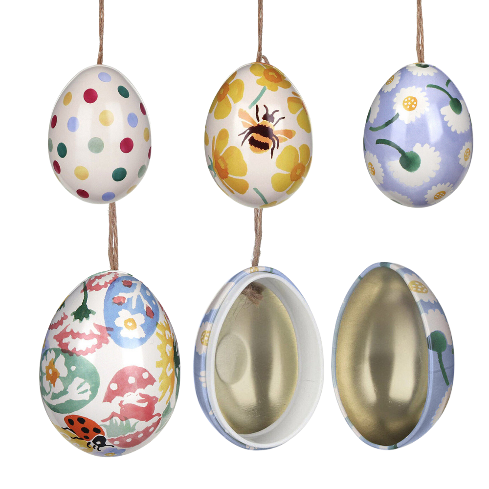 Emma Bridgewater Two-Part Hanging Tinware Egg | Fillable Easter Egg