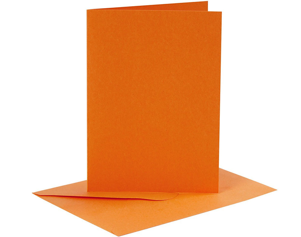 6 Coloured A6 Cards & Envelopes for Card Making Crafts | Card Making Blanks