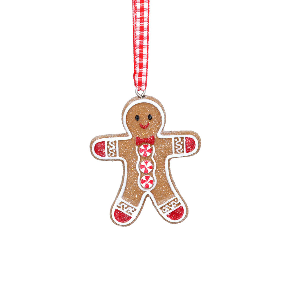 Gingerbread Man Ornament | Hanging Christmas Tree Decoration | Cracker Filler Gift