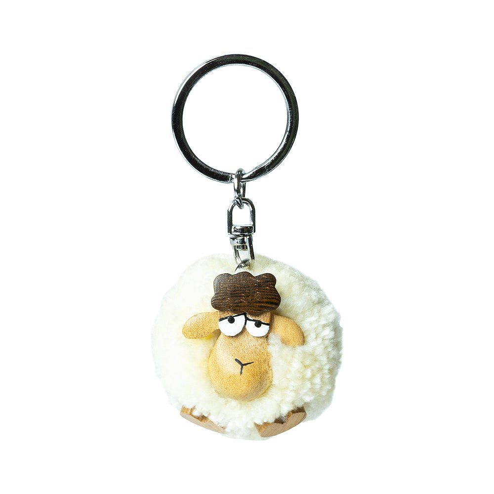 White Woolly Sheep Keyring | Cracker Filler | Mini Gift