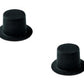 Flocked Mini Top Hats for Christmas Crafts - Choice of 10mm to 60mm High