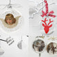 6 Clear 80mm Glass Flat Circular Christmas Bauble Ornaments for Tree Decoration