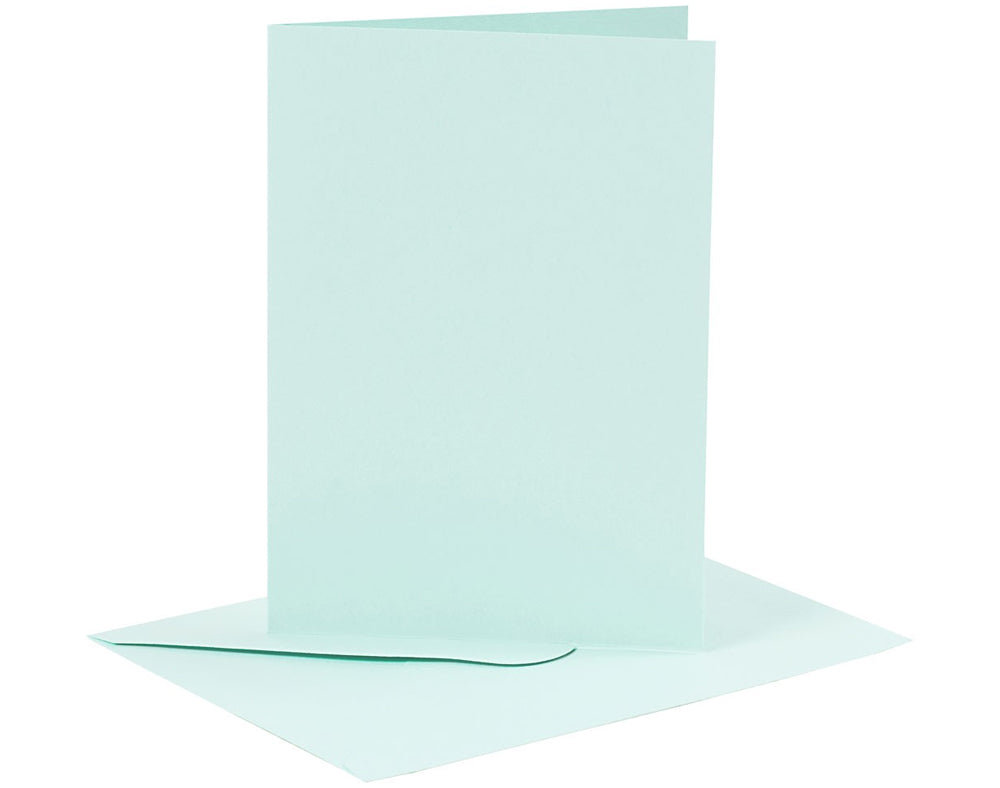 6 Coloured A6 Cards & Envelopes for Card Making Crafts | Card Making Blanks