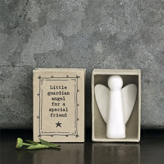 Guardian Angel | Special Friend | Ceramic | Cracker Filler | Matchbox Mini Gift