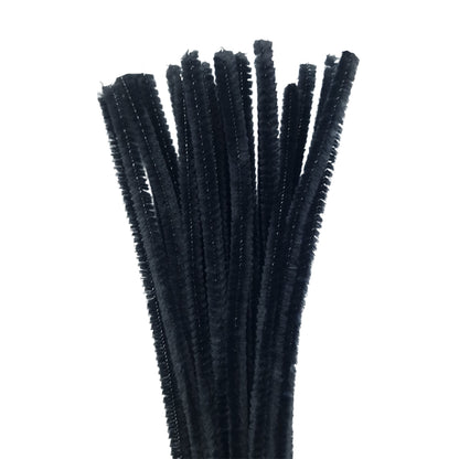 25Pk 9mm Single Colour Packs 30cm Chenille Stems Craft Pipe Cleaners