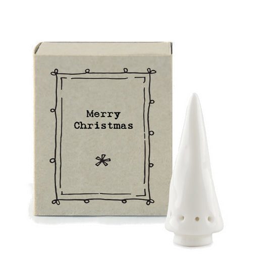 Merry Christmas | Ceramic Christmas Tree | Cracker Filler | Matchbox Mini Gift