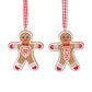 Gingerbread Man Ornament | Hanging Christmas Tree Decoration | Cracker Filler Gift