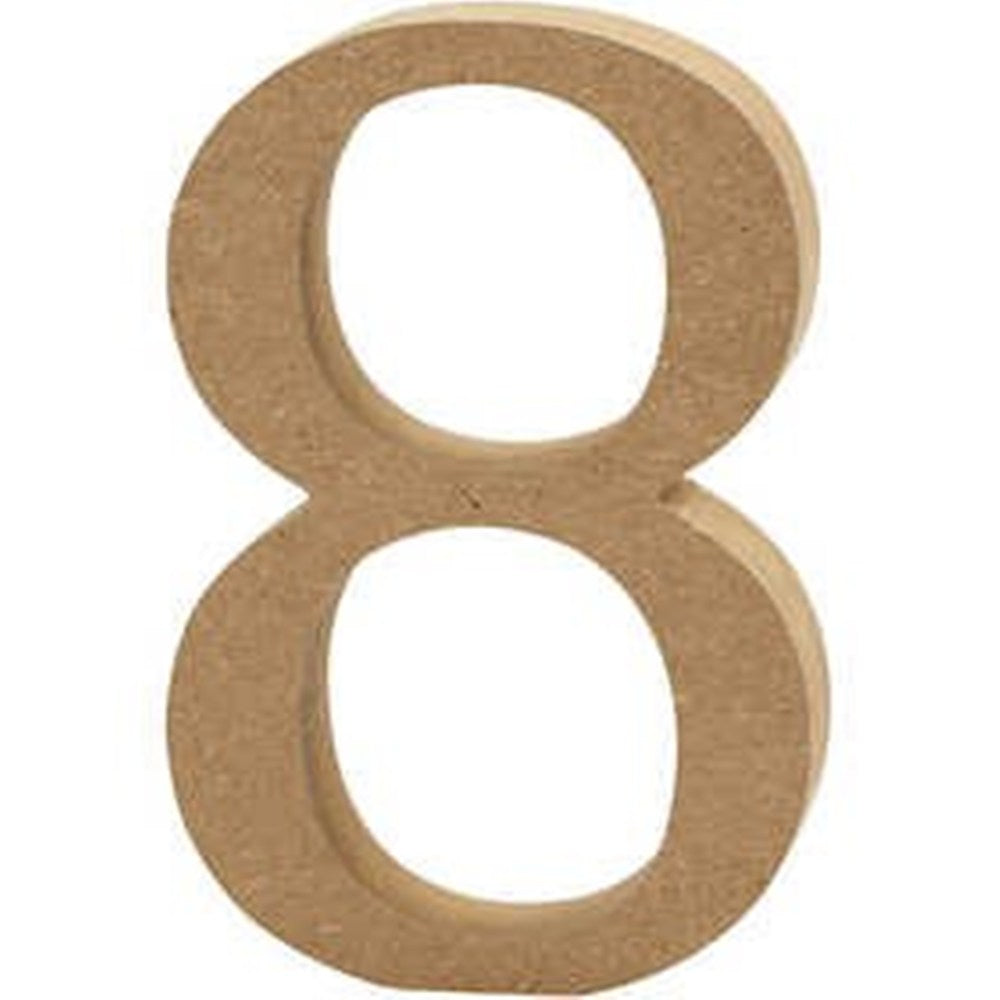 Large 13cm Wooden MDF Capital Letters, Numbers & Symbols for Crafts