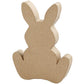 18cm Paper Mache Cute Flat Easter Bunny Rabbit Shape | Papier Mache Shapes