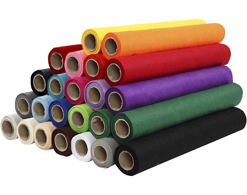 5m Polyester Felt Rolls for Crafts | Choice of Colours