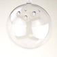 Single 80mm Fillable Two-Part Plastic | Venitillated | Christmas Ornament
