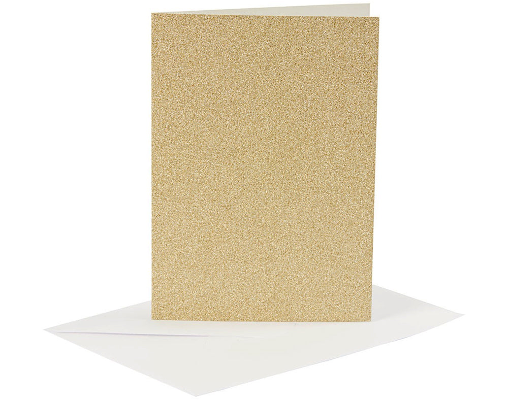 4 Glitter A6 Cards & Envelopes for Card Making Crafts | Card Making Blanks