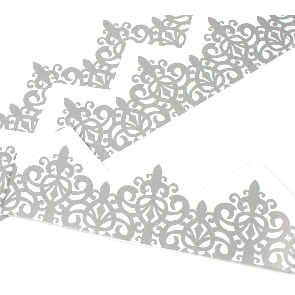 Silver Filigree | 10 Adjustable Paper Hats | DIY Cracker Making Crafts