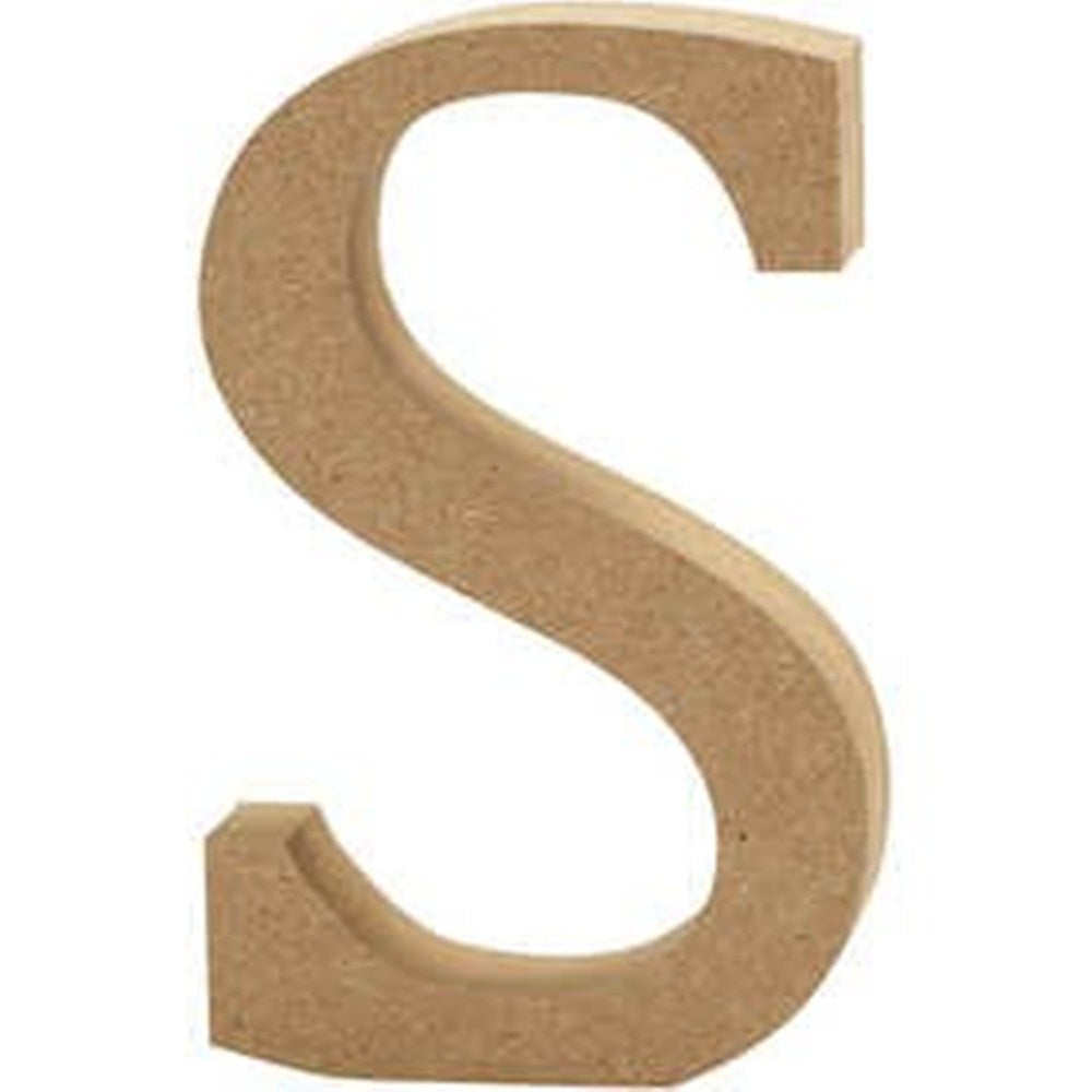 Large 13cm Wooden MDF Capital Letters, Numbers & Symbols for Crafts