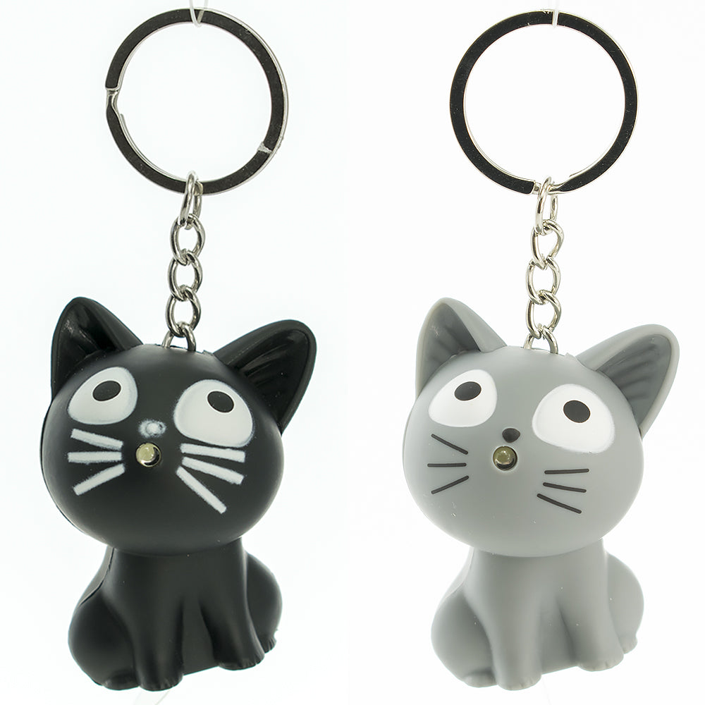 Light Up Pussy Cat Keyring | Cracker Filler | Mini Gift