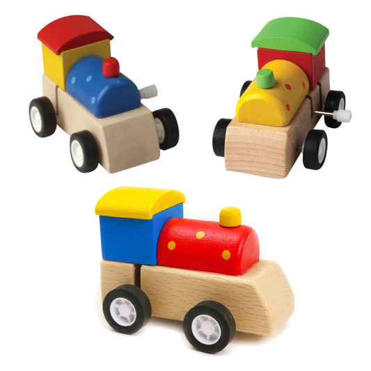 Little Wooden Wind Up Train Toy | Single | Cracker Filler | Mini Gift