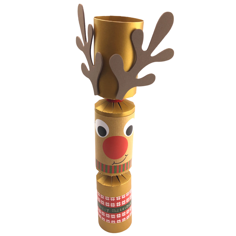 8 Standy Uppy Rudolph Crackers | Reindeer Christmas Cracker Making Craft Kit