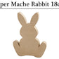 18cm Paper Mache Cute Flat Easter Bunny Rabbit Shape | Papier Mache Shapes