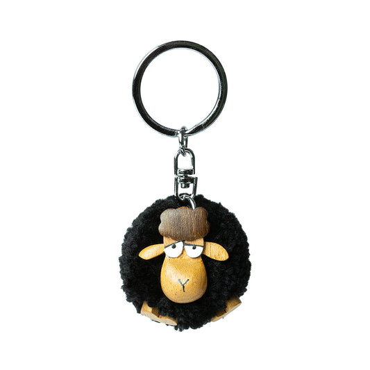 Black Woolly Sheep Keyring | Cracker Filler | Mini Gift