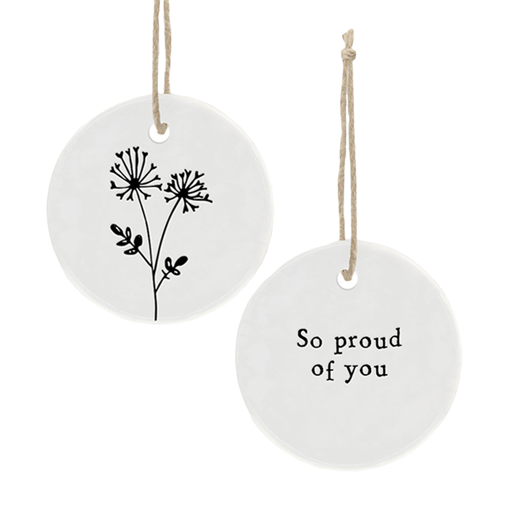 NEW - So Proud of You Mini Porcelain Hanger | Cracker Filler | Mini Gift